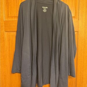 Wool& washed navy Landmark Cardigan